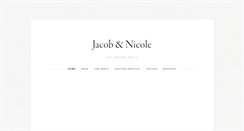 Desktop Screenshot of jacobandnicole.com