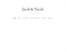 Tablet Screenshot of jacobandnicole.com